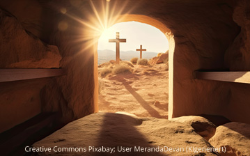 Jesus ist auferstanden, das Grab ist leer